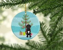 Load image into Gallery viewer, Doodle Black and White #2 Christmas Ceramic Ornament