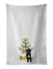 Load image into Gallery viewer, Doodle Black and White #2 Christmas White Kitchen Towel Set of 2