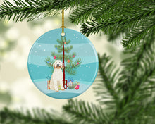 Load image into Gallery viewer, Doodle Cream #6 Christmas Ceramic Ornament