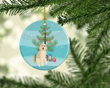 Load image into Gallery viewer, Doodle Fawn #2 Christmas Ceramic Ornament