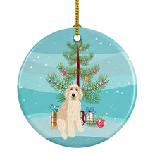 Load image into Gallery viewer, Doodle Fawn #2 Christmas Ceramic Ornament