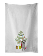Load image into Gallery viewer, Doodle Silver #1 Christmas White Kitchen Towel Set of 2