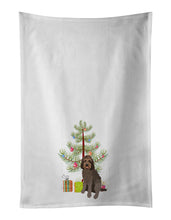 Load image into Gallery viewer, Doodle Tricolor #3 Christmas White Kitchen Towel Set of 2
