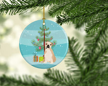 Load image into Gallery viewer, English Bulldog Fawn Puppy Christmas Ceramic Ornament