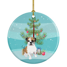 Load image into Gallery viewer, English Bulldog Tricolor #2 Christmas Ceramic Ornament