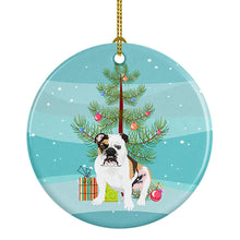 Load image into Gallery viewer, English Bulldog Tricolor #3 Christmas Ceramic Ornament