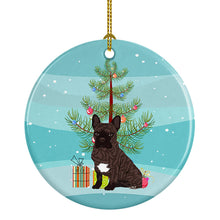 Load image into Gallery viewer, French Bulldog Brindle #1 Christmas Ceramic Ornament