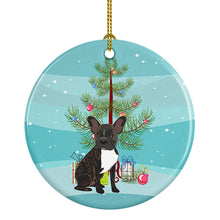 Load image into Gallery viewer, French Bulldog Brindle #2 Christmas Ceramic Ornament