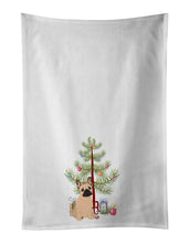 Load image into Gallery viewer, French Bulldog Fawn #1 Christmas White Kitchen Towel Set of 2