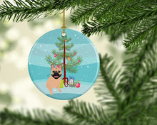 Load image into Gallery viewer, French Bulldog Fawn #2 Christmas Ceramic Ornament