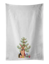 Load image into Gallery viewer, German Shepherd Black and Tan #1 Christmas White Kitchen Towel Set of 2