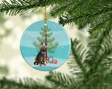 Load image into Gallery viewer, German Shepherd Puppy Christmas Ceramic Ornament