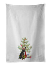 Load image into Gallery viewer, German Shepherd Puppy Christmas White Kitchen Towel Set of 2