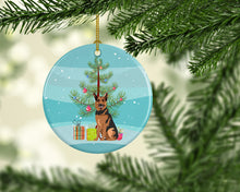 Load image into Gallery viewer, German Shepherd Red Sable Christmas Ceramic Ornament