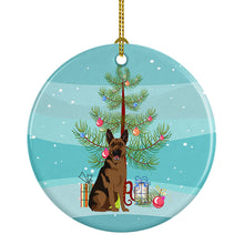 Load image into Gallery viewer, German Shepherd Black and Tan #2 Christmas Ceramic Ornament