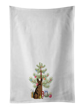 Load image into Gallery viewer, German Shepherd Black and Tan #2 Christmas White Kitchen Towel Set of 2