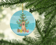 Load image into Gallery viewer, Golden Retriever Fawn #3 Christmas Ceramic Ornament