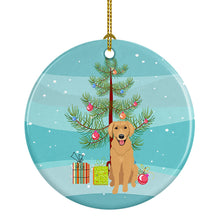 Load image into Gallery viewer, Golden Retriever Gold #2 Christmas Ceramic Ornament