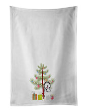 Load image into Gallery viewer, Siberian Husky Black and White #1 Christmas White Kitchen Towel Set of 2