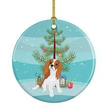 Load image into Gallery viewer, Cavalier King Charles Spaniel Blenheim #1 Christmas Ceramic Ornament