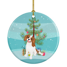 Load image into Gallery viewer, Cavalier King Charles Spaniel Blenheim #2 Christmas Ceramic Ornament