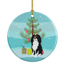 Load image into Gallery viewer, Cavalier King Charles Spaniel Tricolor #1 Christmas Ceramic Ornament