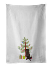 Load image into Gallery viewer, Labrador Retriever Chocolate #1 Christmas White Kitchen Towel Set of 2