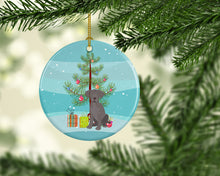 Load image into Gallery viewer, Labrador Retriever Gray Puppy Christmas Ceramic Ornament