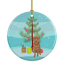 Load image into Gallery viewer, Labrador Retriever Red Christmas Ceramic Ornament