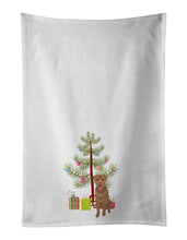 Load image into Gallery viewer, Labrador Retriever Red Christmas White Kitchen Towel Set of 2