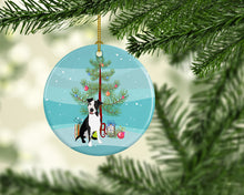 Load image into Gallery viewer, Pit Bull Black #2 Christmas Ceramic Ornament