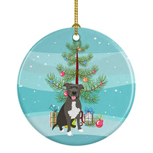 Load image into Gallery viewer, Pit Bull Blue #3 Christmas Ceramic Ornament