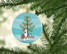 Load image into Gallery viewer, Pit Bull Blue #4 Christmas Ceramic Ornament