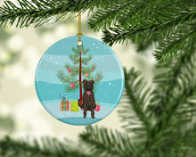 Load image into Gallery viewer, Pit Bull Brindle #1 Christmas Ceramic Ornament