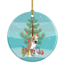 Load image into Gallery viewer, Pit Bull Fawn #4 Christmas Ceramic Ornament