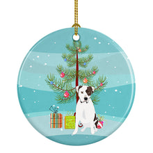 Load image into Gallery viewer, Pit Bull White #2 Christmas Ceramic Ornament
