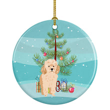 Load image into Gallery viewer, Poodle Toy Apricot #2 Christmas Ceramic Ornament