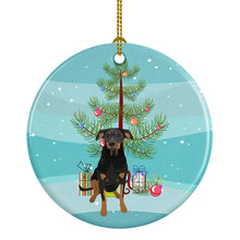Load image into Gallery viewer, Rottweiler Black and Tan #5 Christmas Ceramic Ornament