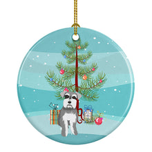 Load image into Gallery viewer, Schnauzer Salt and Pepper #1 Christmas Ceramic Ornament