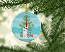 Load image into Gallery viewer, Schnauzer Salt and Pepper #2 Christmas Ceramic Ornament