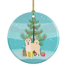 Load image into Gallery viewer, Shiba Inu Cream #1 Christmas Ceramic Ornament