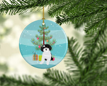 Load image into Gallery viewer, Shih-Tzu Black and White #1 Christmas Ceramic Ornament