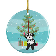 Load image into Gallery viewer, Shih-Tzu Black and White #2 Christmas Ceramic Ornament