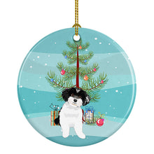 Load image into Gallery viewer, Shih-Tzu Black and White #4 Christmas Ceramic Ornament