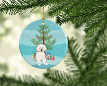 Load image into Gallery viewer, Shih-Tzu Gold #5 Christmas Ceramic Ornament