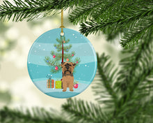 Load image into Gallery viewer, Yorkie Chocolate #1 Christmas Ceramic Ornament