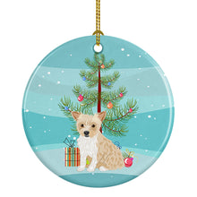 Load image into Gallery viewer, Yorkie Parti Christmas Ceramic Ornament