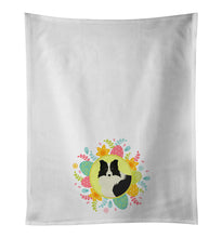 Load image into Gallery viewer, Border Collie Easter White Kitchen Towel Set of 2