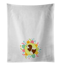 Load image into Gallery viewer, Cavalier Spaniel Easter White Kitchen Towel Set of 2