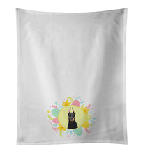 Load image into Gallery viewer, Doberman Pinscher Black and Rust Cropped Ears Easter White Kitchen Towel Set of 2